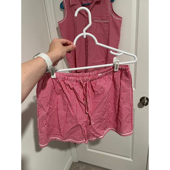 Lord & Taylor Pink/White Gingham Set – Size Medium - Picture 5 of 8